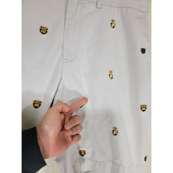 Ralph Lauren All Over Embroidered Chino Shorts - 38 - Picture 3 of 9
